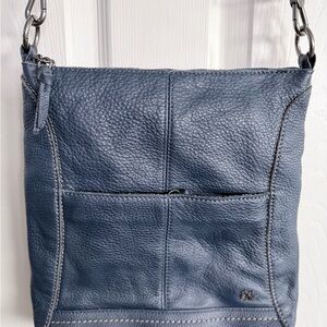 The Sak Blue Leather Crossbody Bag